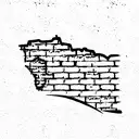 brick wall being built tattoo design idea