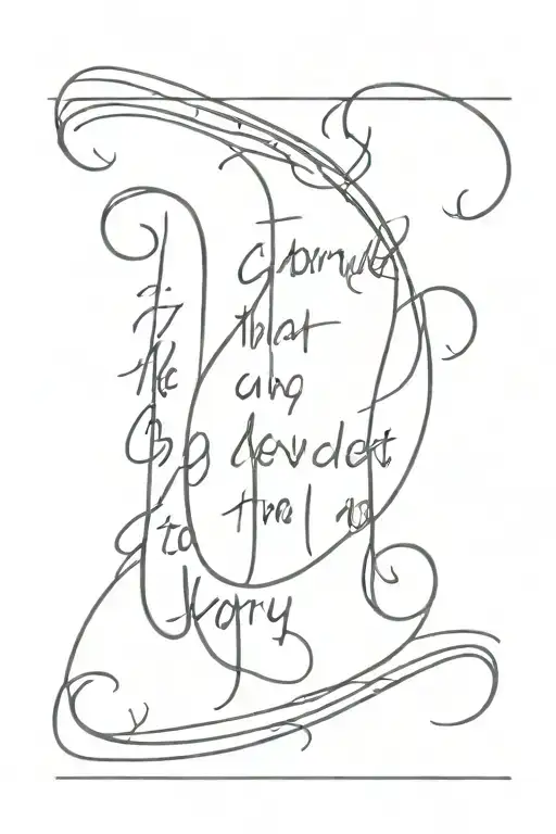 phrase "I consider that the sufferings of this present time are not worthy to be compared with the glory which shall be revealed" tattoo design idea