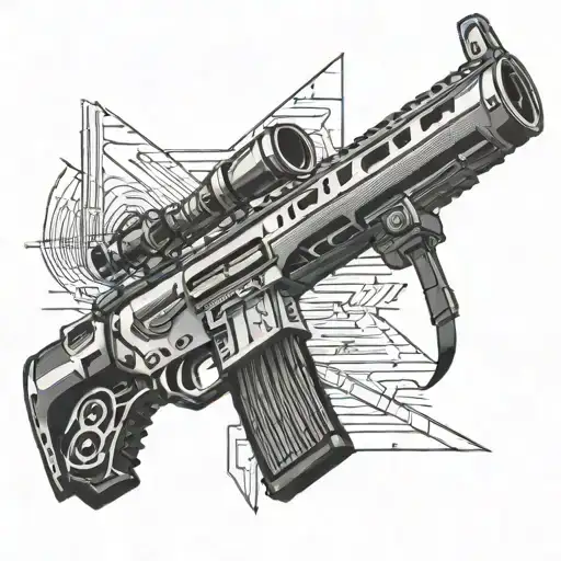 tattoo on elbow looks like a zoom from sniper rifle  tattoo design idea