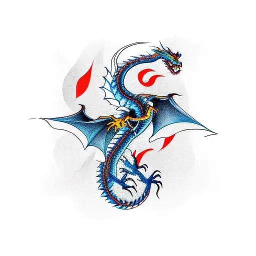 dragon wrapped around the wrist tattoo design idea