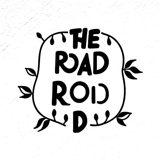 the road not taken quote tattoo design idea