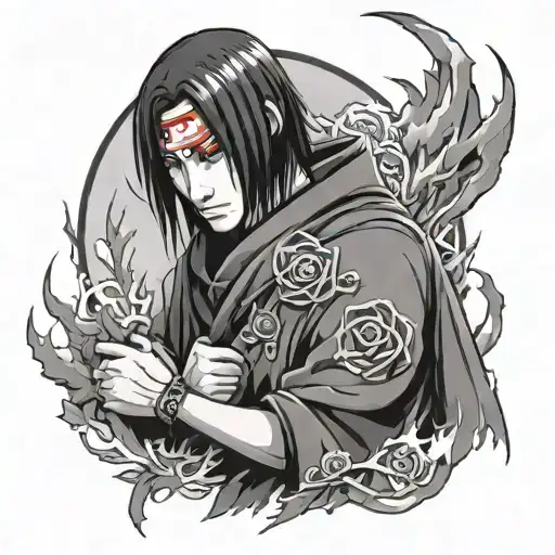 Itachi Uchiha tattoo design idea