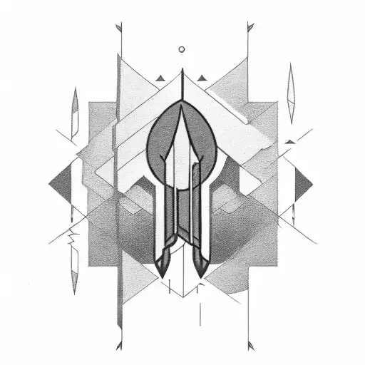 arrow with name samuel tattoo design idea