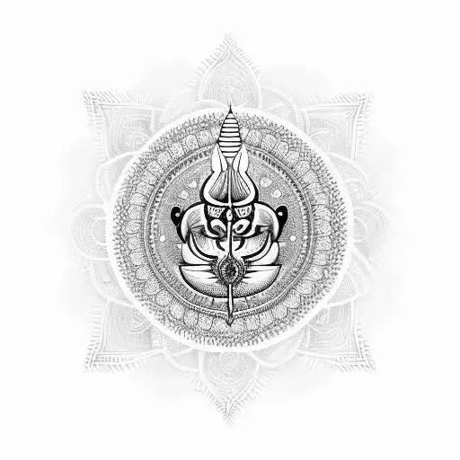 Laxmi Chakra tattoo design idea
