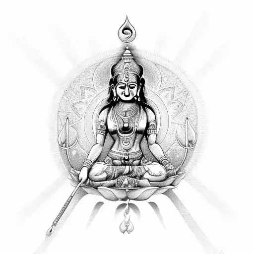 Laxmi Chakra tattoo design idea