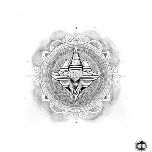 Laxmi Chakra tattoo design idea