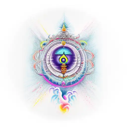 Laxmi Chakra tattoo design idea