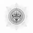 Laxmi Chakra tattoo design idea