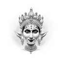 Laxmi Chakra tattoo design idea