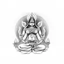 Laxmi Chakra tattoo design idea