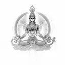 Laxmi Chakra tattoo design idea