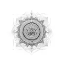 Laxmi Chakra tattoo design idea