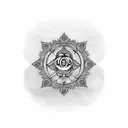 Laxmi Chakra tattoo design idea
