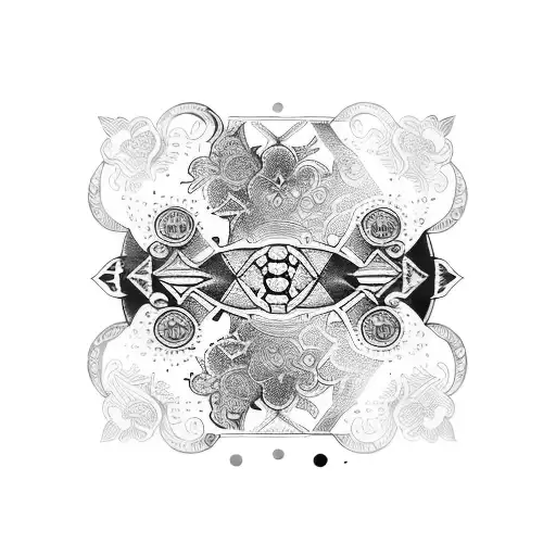 Combine dotwork and blackwork techniques to create an intricate tattoo of a vintage suitcase adorned with travel stickers, representing the traveler's passion for collecting memories and experiences from around the world. tattoo design idea