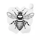 Manchester bee tattoo design idea