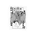 flaming royal flush playing card tattoo design idea
