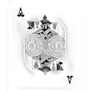 flaming royal flush playing card tattoo design idea