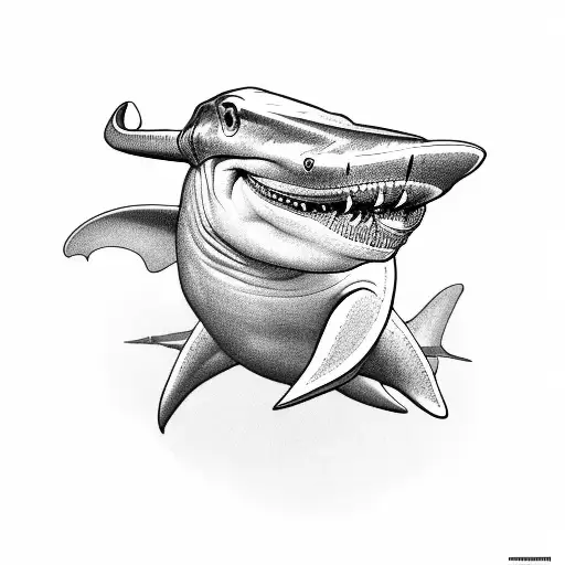 hammerhead shark tattoo design idea