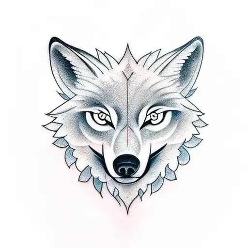 a tattoo that is located on the arm and chest representing a wolf howling at the moon tattoo design idea