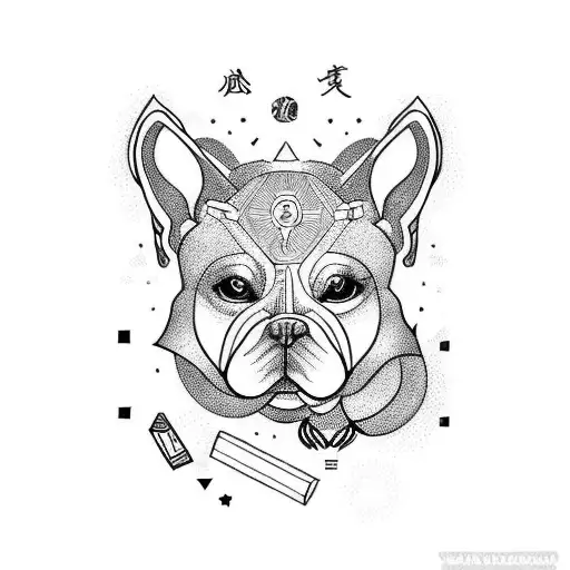 year of the dog, virgo, barista tattoo design idea