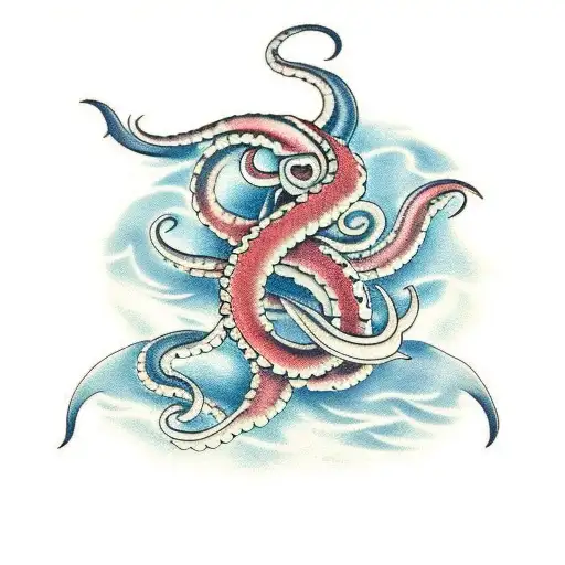kraken tattoo design idea