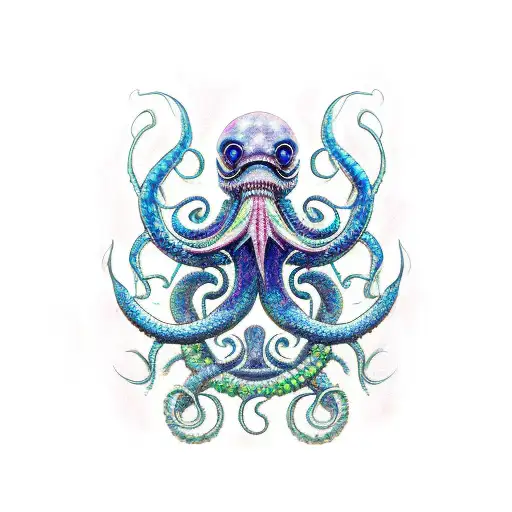 kraken tattoo design idea