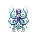 kraken tattoo design idea