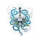 kraken tattoo design idea