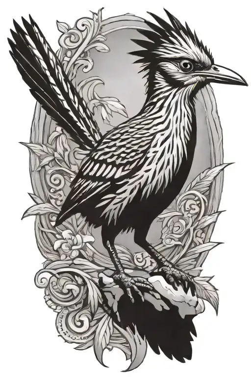 roadrunner tattoo design idea