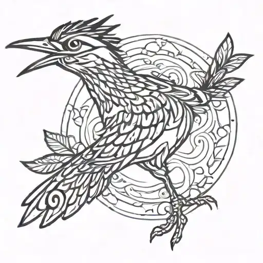 roadrunner tattoo design idea