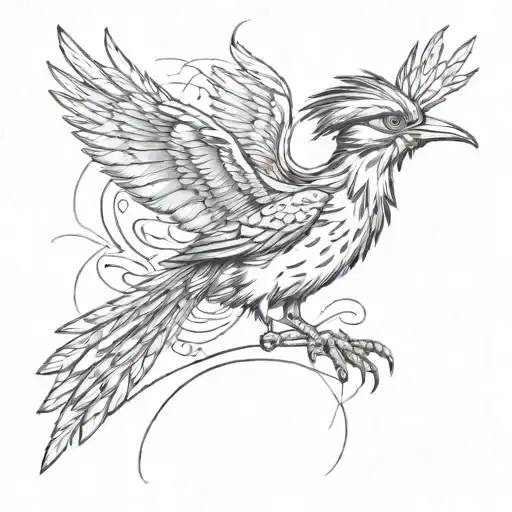 road runner tattoo design idea