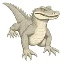 drunk alligator tattoo design idea