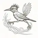 roadrunner run tattoo design idea