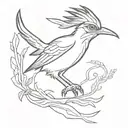 roadrunner run tattoo design idea