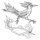 roadrunner run tattoo design idea
