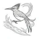 roadrunner run tattoo design idea