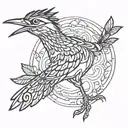 roadrunner tattoo design idea