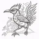 road runner tattoo design idea