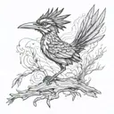 road runner tattoo design idea