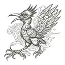 road runner tattoo design idea