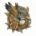 roadrunner tattoo design idea