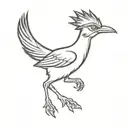 road runner tattoo design idea