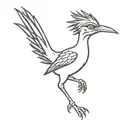 road runner tattoo design idea