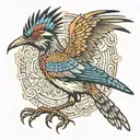 roadrunner running tattoo design idea