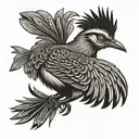 roadrunner tattoo design idea