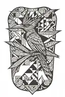 roadrunner sprinting tattoo design idea