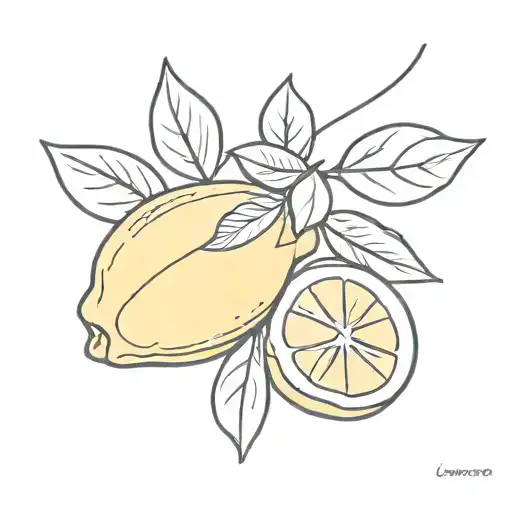 LEMON tattoo design idea