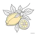 LEMON tattoo design idea