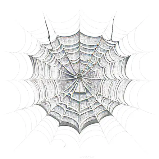 Spider Web tattoo design idea