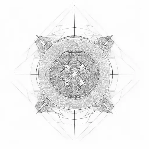 lines waved tattoo design idea